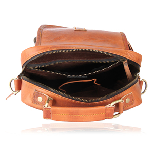 Bolso de cuero de cabra genuino de calidad de exportación Vintage para mujer, hecho a mano bolso de hombro, bolsos cruzados de cuero de grano completo - Product Image 6