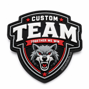 Wholesale Custom PVC Rubber <b>Patches</b> Silicon <b>Morale</b> with Velcro Backing | 3D Molded Logo <b>Patch</b> Manufacturer | OEM Factor - Product Image 4