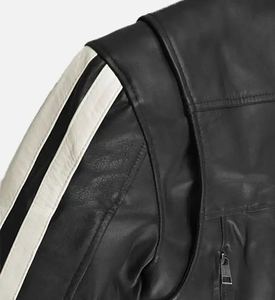 Blouson Bomber en Cuir pour Homme le Plus Vendu, Col Montant, Logo Frontal, Qualité Supérieure, Style Streetwear, Coupe-Vent et Imperméable - Product Image 2