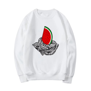 Sudaderas con capucha para mujer, sudadera profesional con estampado de sandía, sudadera con capucha para invierno y otoño con estampado de paz y amor - Product Image 2