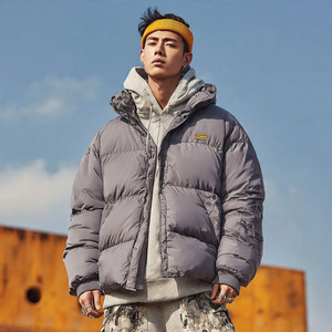 Blouson d'hiver pour homme en duvet, coupe oversize, à capuche, manches longues, chaud et matelassé, style streetwear - Product Image 1