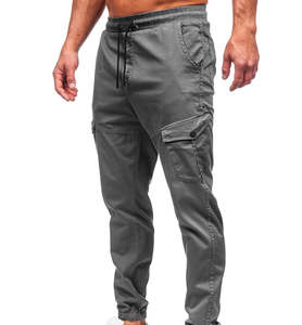 Pantalones Cargo Ligeros de Lona para Hombre, Casuales, con Múltiples Bolsillos, Antipilling, Cintura Elástica, para Invierno y Actividades al Aire Libre, OEM - Product Image 4