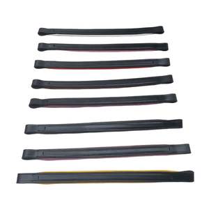 Diadema de cuero de colores acolchada con canal vacío, diadema de cuero genuino para caballo, logotipo personalizado, proveedor mayorista OEM - Product Image 3