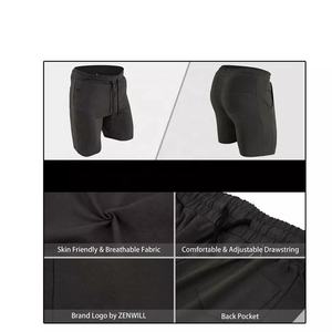 Short en maille de polyester 100% taille haute personnalisé pour hommes séchage rapide brodé avec logo personnalisé designs décontractés chauds - Product Image 4