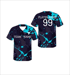 เสื้อฟุตบอลคอวีแบบซับลิเมชั่นลายเรขาคณิต แห้งเร็ว ผลิตจากโพลีเอสเตอร์ แขนสั้น สำหรับผู้ใหญ่ ใส่ได้ทุกฤดู - Product Image 2