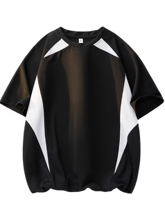 Men Sporty Crew Neck Short Sleeve Breathable Quick Dry Knitted Polyester/Cotton 180g Summer Casual T-Shirt Set - Product Image 2