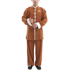 ชุดกังฟูผ้าคอตตอนผสมคุณภาพสูง เนื้อผ้านุ่ม ทนทาน น้ำหนักเบา ระบายอากาศได้ดี พร้อมโลโก้ด้านหน้า เหมาะสำหรับการฝึกซ้อมและการแสดง - Product Image 6