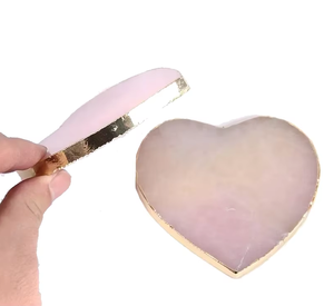Vente flash : Sous-verre en quartz rose de haute qualité, en forme de cœur, en pierre de cristal, pour table, boissons, avec support à café, pour la maison - Product Image 3