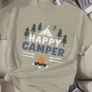 Camiseta cómoda para mujer con diseño de Happy Camper - Product Image 3