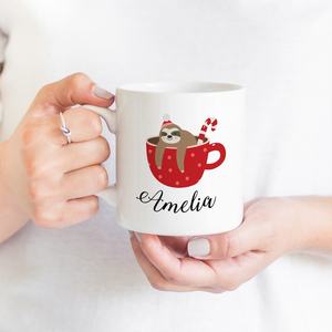 11oz White Porcelain Sublimation <b>Mug</b> Cork Lid Gift <b>Box</b> Packaging Custom Name Dishwasher Microwave Safe Coffee <b>Mug</b> for Presents - Product Image 1