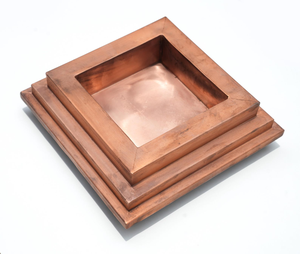 Kund en cuivre fait main pour foyer sacré, Yagna et Homa, récipient de Pooja en cuivre pour culte religieux à domicile et mariage - Product Image 4