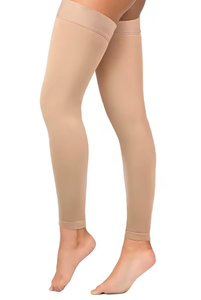 Bas de contention à compression graduée, antidérapants, en mélange de spandex, soutien des jambes 20-30 mmHg, respirants, à enfiler, unisexe, anti-gonflement, toutes saisons - Product Image 4