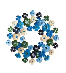 Most Selling <b>Gold</b> Foil Wreath With Pine Cones And Leaves Rustic Indoor Christmas Decoration Wall Hanging Wreath Garland - Product Image 2