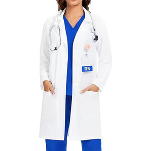 Blouses de laboratoire extensibles à faible MOQ, tenues d'hôpital confortables, uniformes médicaux d'infirmière personnalisables avec logo, vêtements de travail de qualité supérieure - Product Image 1