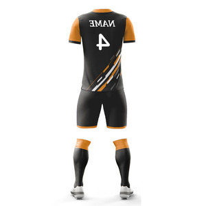 100% Polyester Lightweight Football Uniform Team Player Club Sportswear Knitted Soccer Uniform Sets Training Wear All Seasons - Product Image 5