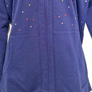 Sweat-shirt d'hiver confortable et respirant pour femme 2026, doublé, orné de strass scintillants, à manches longues, personnalisable, style décontracté et tendance - Product Image 2