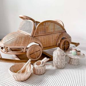 Juguetes de cocina de rol imaginarios para niños de jardín de infantes, juego de cocina de ratán de la mejor calidad para pequeños chefs. - Product Image 4