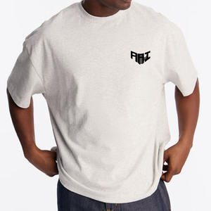 T-shirt Homme Personnalisé avec Logo, Couleur Unie, 100% Coton, Coupe Ample Décontractée, Col Rond, Style Streetwear, Marque Privée, Fournisseur OEM - Product Image 1