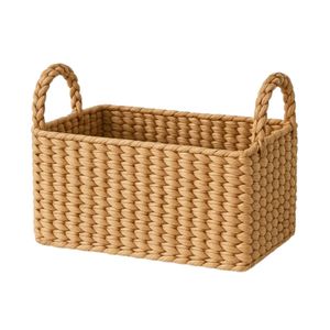 Natural Handmade Waterhyacinth <b>Square</b> Mini Multifunction Storage <b>Basket</b> Eco-Friendly High Quality Beverage Organizer Living Room - Product Image 1