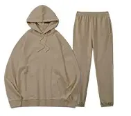 Conjunto Deportivo de Forro Polar Antibacterial Transpirable con Capucha, Estilo Casual de Invierno para Hombre, Conjunto de 2 Piezas Personalizado con Pantalones Deportivos Elásticos - Product Image 5