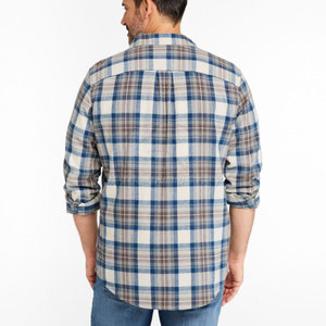 Chemise en flanelle pour homme, motif à carreaux, nouvelle mode élégante, coupe classique, manches longues, tissu brossé doux, haute qualité, séchage rapide - Product Image 3