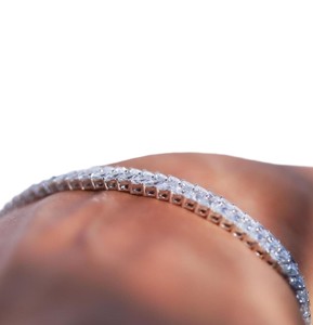 Tennis Double Row <b>Bracelet</b> Wonderful IGI Certificate DEF Color VS VVS Clarity 10K 14K 18K Solid <b>Gold</b> Marquise Lab Grown Diamond - Product Image 2