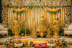 รูปปั้นตกแต่งมณฑปบาลาจิ มาตาจิ แบบดั้งเดิมและทันสมัย น้ำหนักเบา ขนาดปรับแต่งได้ วัสดุ FRP สำหรับงานแต่งงานระดับพรีเมียม DSTExports - Product Image 6