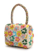 Tas Tangan Bohemian Mewah Bordir Tangan Bermotif Geometris Berhias Manik-Manik, Penutup Ritsleting, Untuk Semua Musim, Penggunaan Sehari-hari, Clutch Wanita Bahan Katun