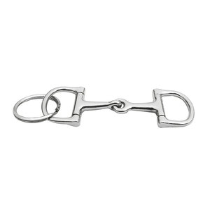Mors à double articulation en acier inoxydable de haute qualité pour l'équitation avancée et l'entraînement équestre – Confort optimal pour la bouche du cheval - Product Image 6