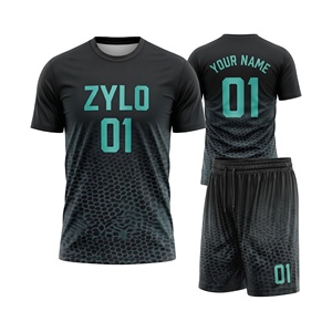 เสื้อฟุตบอลแบบมีธง 7v7 แบบกำหนดเอง แขนสั้น ชุดยูนิฟอร์มทีมเยาวชนแบบรัดรูป - Product Image 6