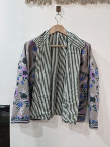 เสื้อคลุมคาร์ดิแกนไหมพรมปักลายซูซานีสไตล์โบฮีเมียน  รักษ์โลก ไซส์ใหญ่ สำหรับผู้หญิง  คอทรงโอ แขนยาว ทำมือ สวมใส่สบายๆ สำหรับฤดูหนาว - Product Image 3