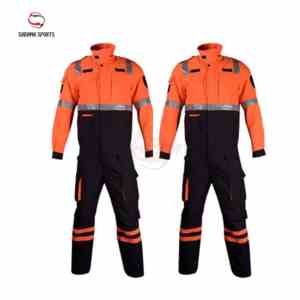 Combinaison de travail en nylon personnalisée de haute qualité pour hommes, veste et pantalon de protection, vêtements de travail pour l'exploitation minière - Product Image 1