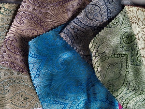 Tela Brocada Bordada con Motivos Florales, Jacquard de Peso Medio, Textil para el Hogar - Product Image 4