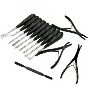 Rhinoplasty preservation instruments 13 pcs black plastic surgery nose surgery set cosmetic nasal surgery tools usa europe <b>stand</b> - Product Image 5