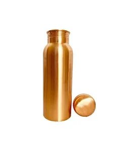 Large Capacity Stylish <b>Copper</b> <b>Bottle</b> for <b>Drinking</b> Promotes Healthy Hydration and Fresh Water Storage Available In Bulk Quantity - Product Image 5