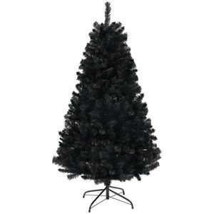 6ft Tall Unlit Artificial Christmas <b>Tree</b> with 1000 <b>Branch</b> Tips Auto Open Steel Base for Home Office Holiday Decor - Product Image 5