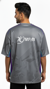 เสื้อยืดโอเวอร์ไซส์ลายพิมพ์สไตล์คนเมือง แฟชั่นสตรีทแวร์ลำลองสำหรับผู้ชาย - Product Image 2