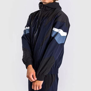 Conjunto deportivo personalizado para hombre, chaqueta cortavientos de nailon y pantalones deportivos con cremallera, chándal cortavientos para hombre - Product Image 5