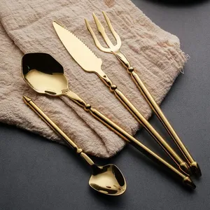 Ensemble de couverts contemporains en acier inoxydable léger pour des tables élégantes et des cadeaux, facile à nettoyer, idéal pour les fêtes - Product Image 5