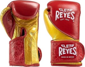 Guantes de Boxeo Profesionales Cleto Reyes, Cierre de Velcro, Diseño de Estrellas Rojas, Blancas y Azules, para Adultos, Dedos Completos - Product Image 4