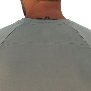 Camiseta Deportiva de Cuello Redondo para Hombre, Color Verde Salvia, Manga Corta, Transpirable, Ligera, para Fitness, Running, Entrenamiento, Gimnasio, Ropa Deportiva - Product Image 4