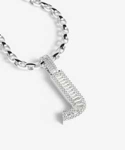 Sterling Silver J <b>Letter</b> Moissanite Engagement Pendant With Adjustable Chain Fine Pendant For Women Available At Best Price - Product Image 1