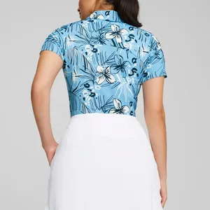 <b>Women's</b> Quick Dry Golf for Polo <b>Shirt</b> Breathable Cotton Plus Size Casual Solid Pattern <b>Collarless</b> T Top for Tennis & Running - Product Image 6