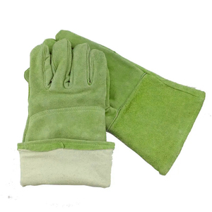 Ready Stock LOW MOQ Safety Work Leather Welding <b>Gloves</b> Heat & Cut Resistant Hand Protection Custom Design Welder Working <b>Gloves</b> - Product Image 2
