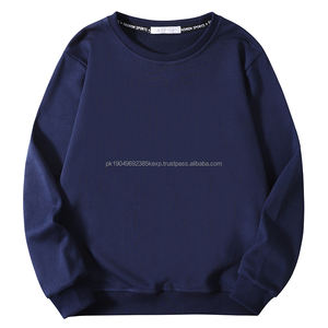 Personalizado acanalado blanqueado de PANA con cordón sudadera Vintage cuello redondo 100 algodón al por mayor cuello redondo cordón en blanco sudaderas mujeres - Product Image 2