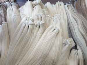 Extensiones de Cabello Vietnamita 100% Virgen, Color Claro, Cutícula Alineada, Trama a Máquina, Cabello Decolorado, Precio al por Mayor - Product Image 5