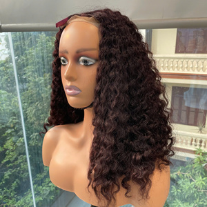 Cheveux vierges LINU vietnamiens Bac Ninh, qualité supérieure, boucles rapides, couleur bordeaux, tissage de cheveux à double trame faite à la machine - Product Image 3