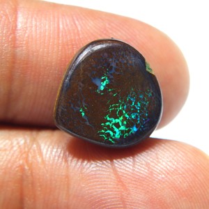 Ópalo de Boulder Australiano, Cabujón de Ópalo Natural Sólido, Gema Suelta, Ópalo de Fuego Verde Australiano para Joyería - Product Image 1