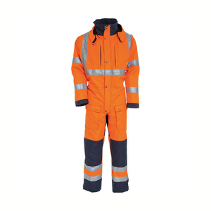 Uniforme de Seguridad de Alta Visibilidad, Transpirable e Impermeable, de Nuevo Diseño y Personalizable, para Trabajos de Construcción, 100% Poliéster - Product Image 1