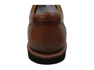 Chaussures Oxford en cuir véritable marron pour homme, bout rond, à lacets, respirantes, style marche toutes saisons - Product Image 3